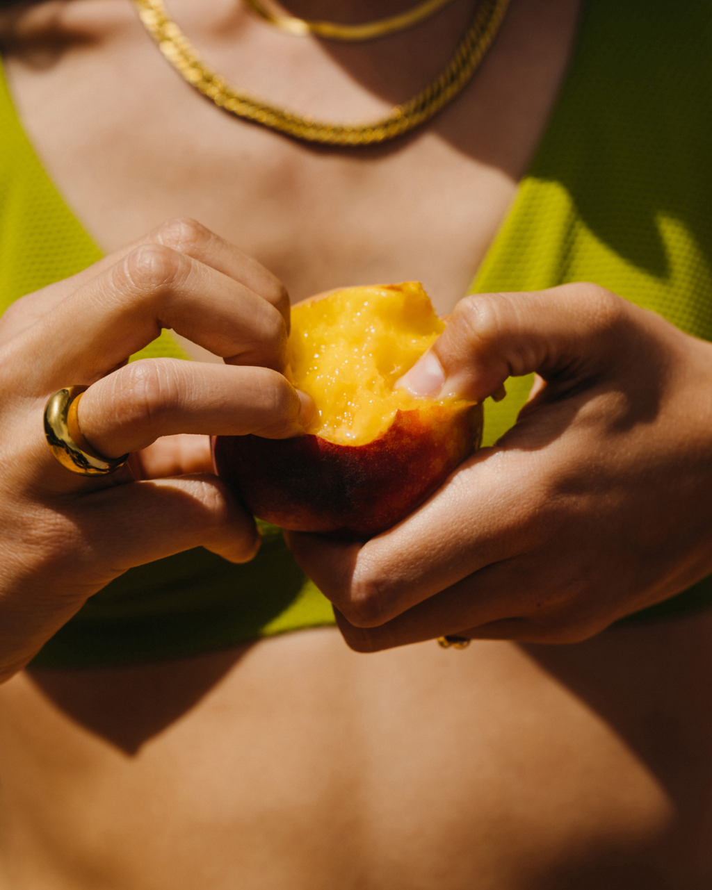 PEACH with ginger